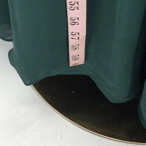 AW BRIDAL SZ 10 L dark emerald Gwyneth wedding bridesmaid maxi dress party B59 - Picture 5 of 9